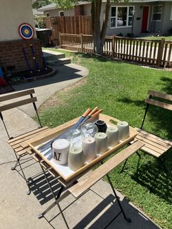 Wooden Chair And Table Set