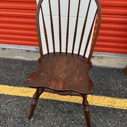 ANTIQUE WINGBACK CHAIR STICKLEY WOODEN