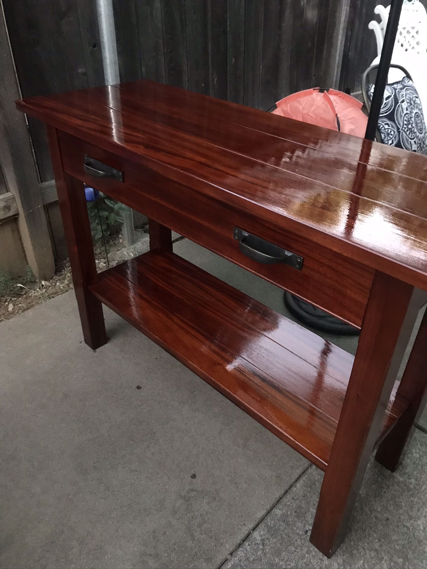 Refinished Console Table