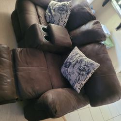 Brown Sofa Set