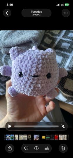 Crochet Gengar Chibi