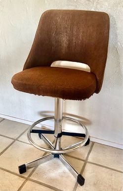 Shop Stool Swivel Bar Chair Heavy Duty Chrome Tap See More for All Info