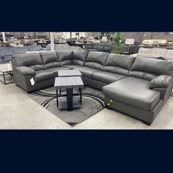 Alberton Gray RAF Sectional 📌Ottoman Not İncluded📌Finance Available
