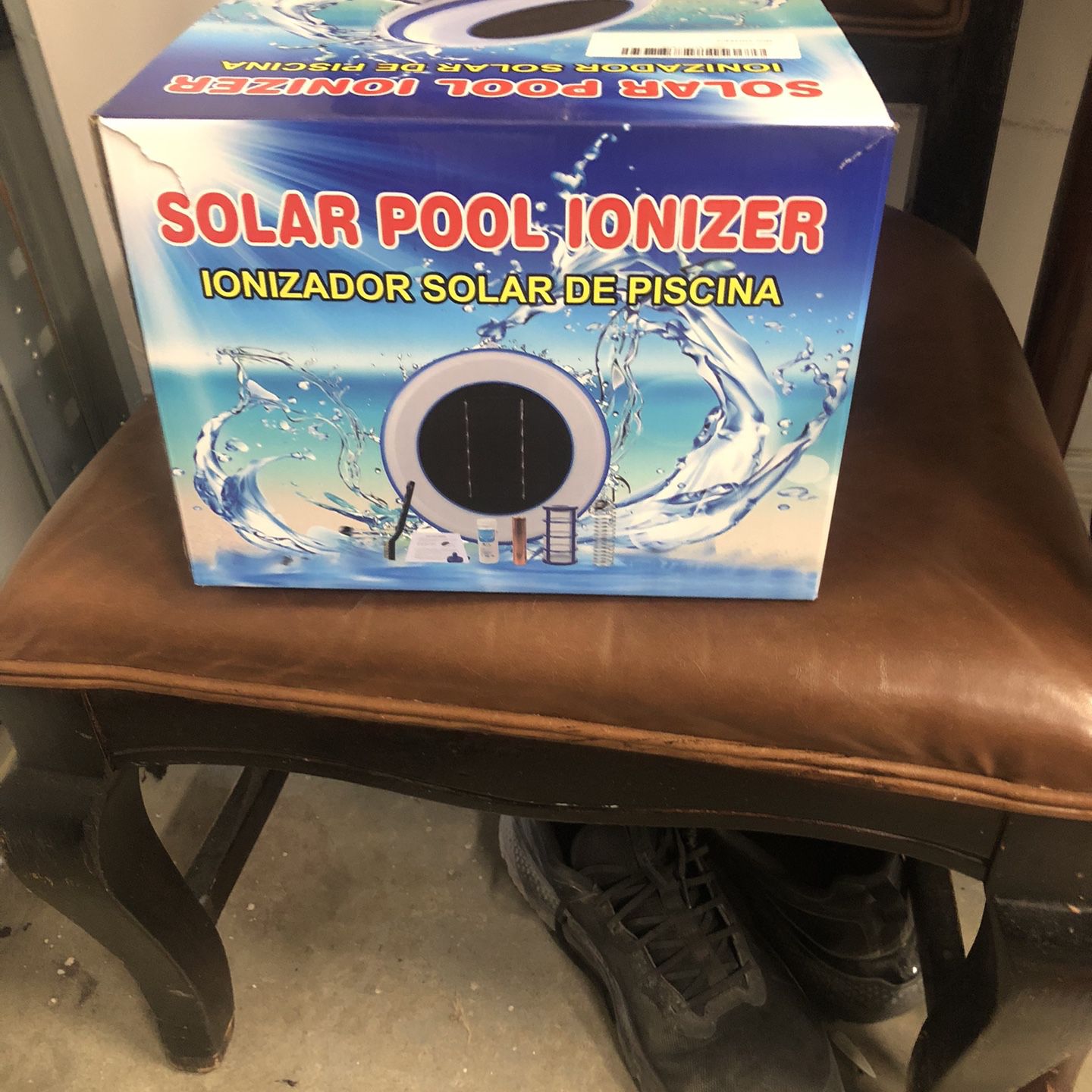 Solar Pool Ionizer Chlorine-Free Sun Shock & Water Purifier Up to 35,000 Gal