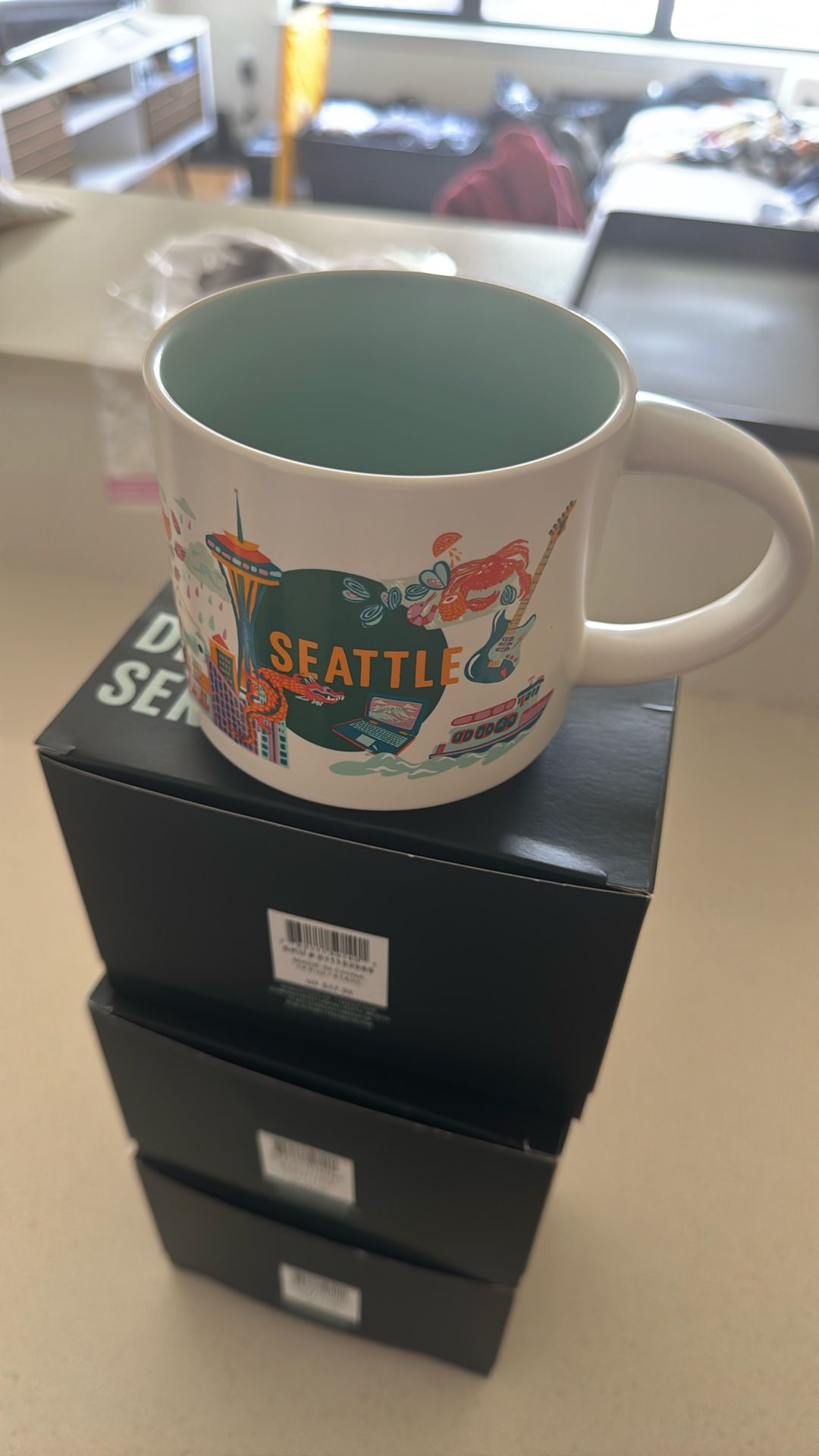3 Seattle Starbucks Mugs
