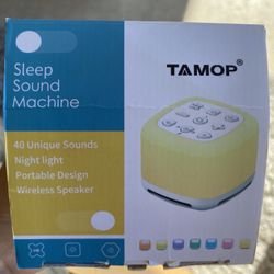 Wireless Speaker / Night Light/ sleep White Sounds ( new ) 