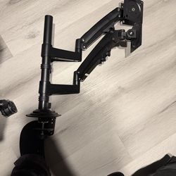 Monitor , mount ,  mic and mic mount