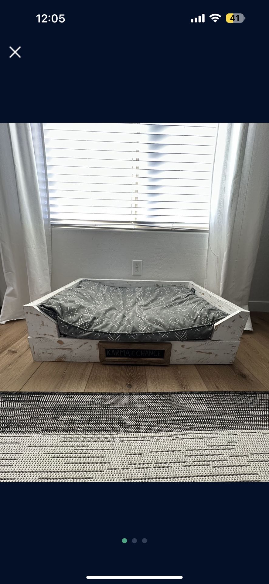 Custom Name Chalkboard Name Dog Bed