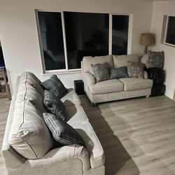 Couch With Queen Size Pull Out and Loveseat