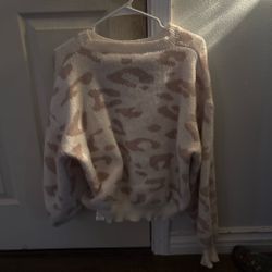 shein leopard print sweater
