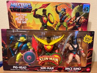 Masters of the Universe “Sun-Man & the Rulers of the Sun” Action Figure Set
