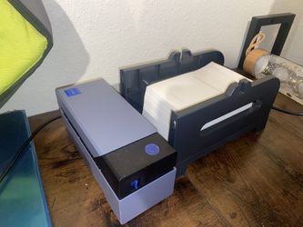 Rollo Shipping Label Printer With Two Types Of Printer Paper And Holder