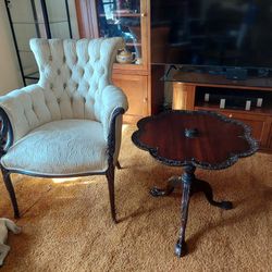 antique chair  And Table