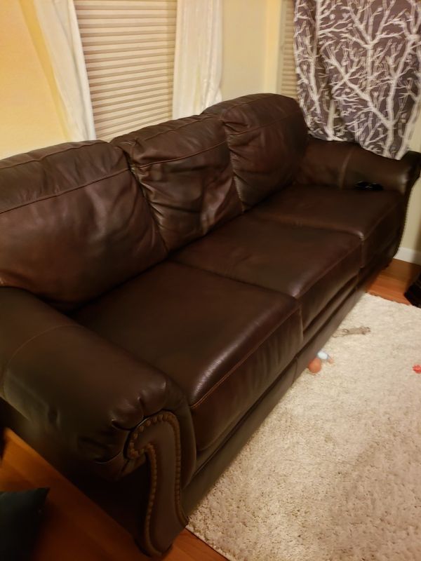 Hideaway leather couch for Sale in Reno, NV - OfferUp