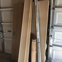 IKEA Wood Queen Bed frame 