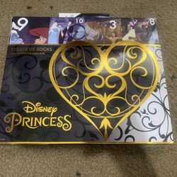 DISNEY PRINCESS-12 DAYS OF SOCKS