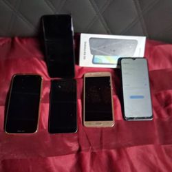 5 smarth phones 2 galaxy working