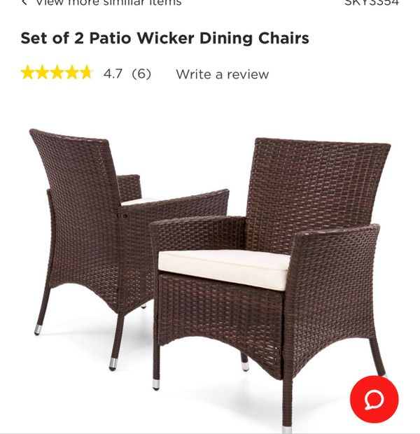 New Set 2 Wicker Chairs For In Indianapolis Offerup
