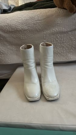 White Ankle Boots