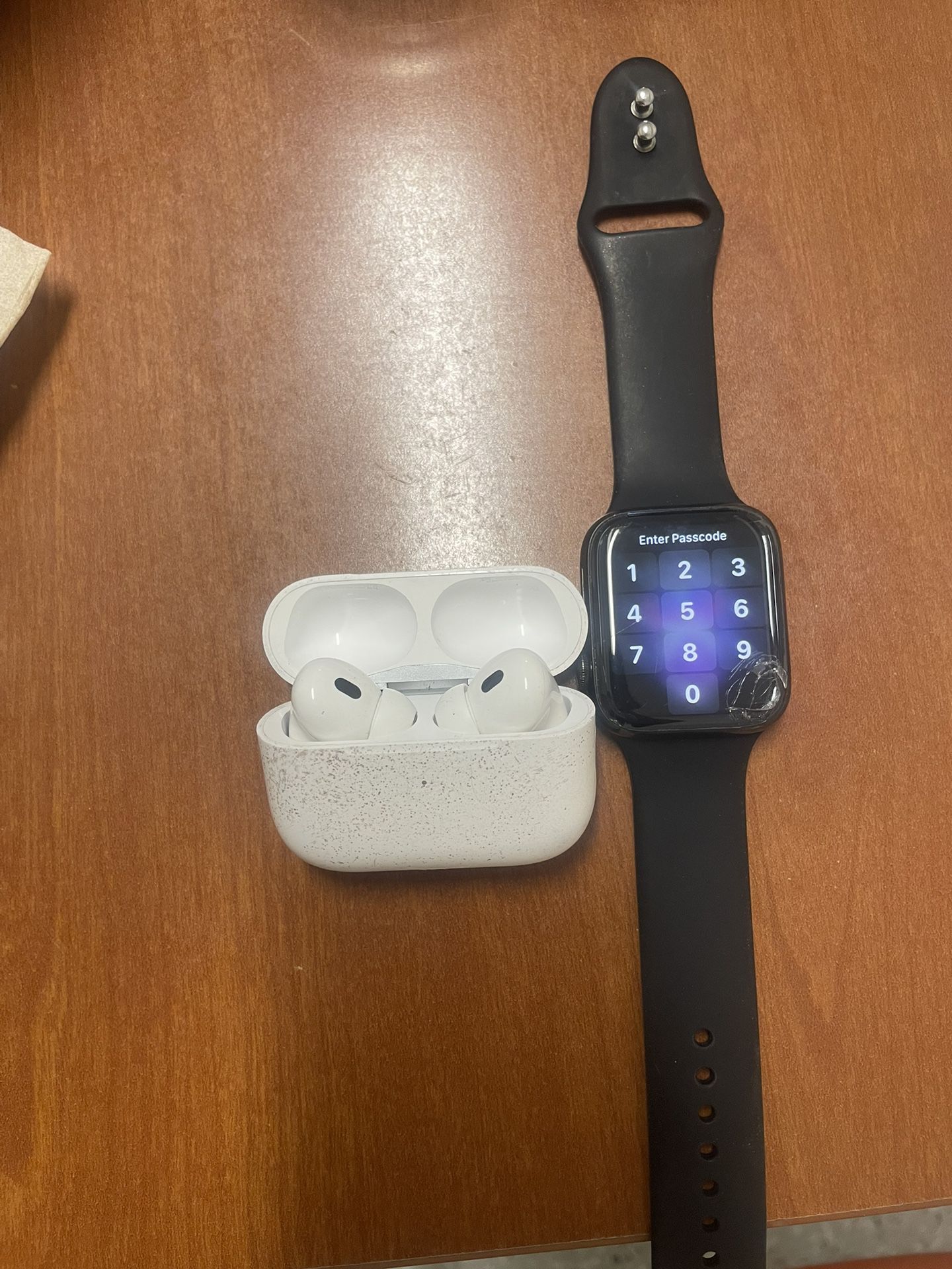 Apple Watch and Air Pods Pro 