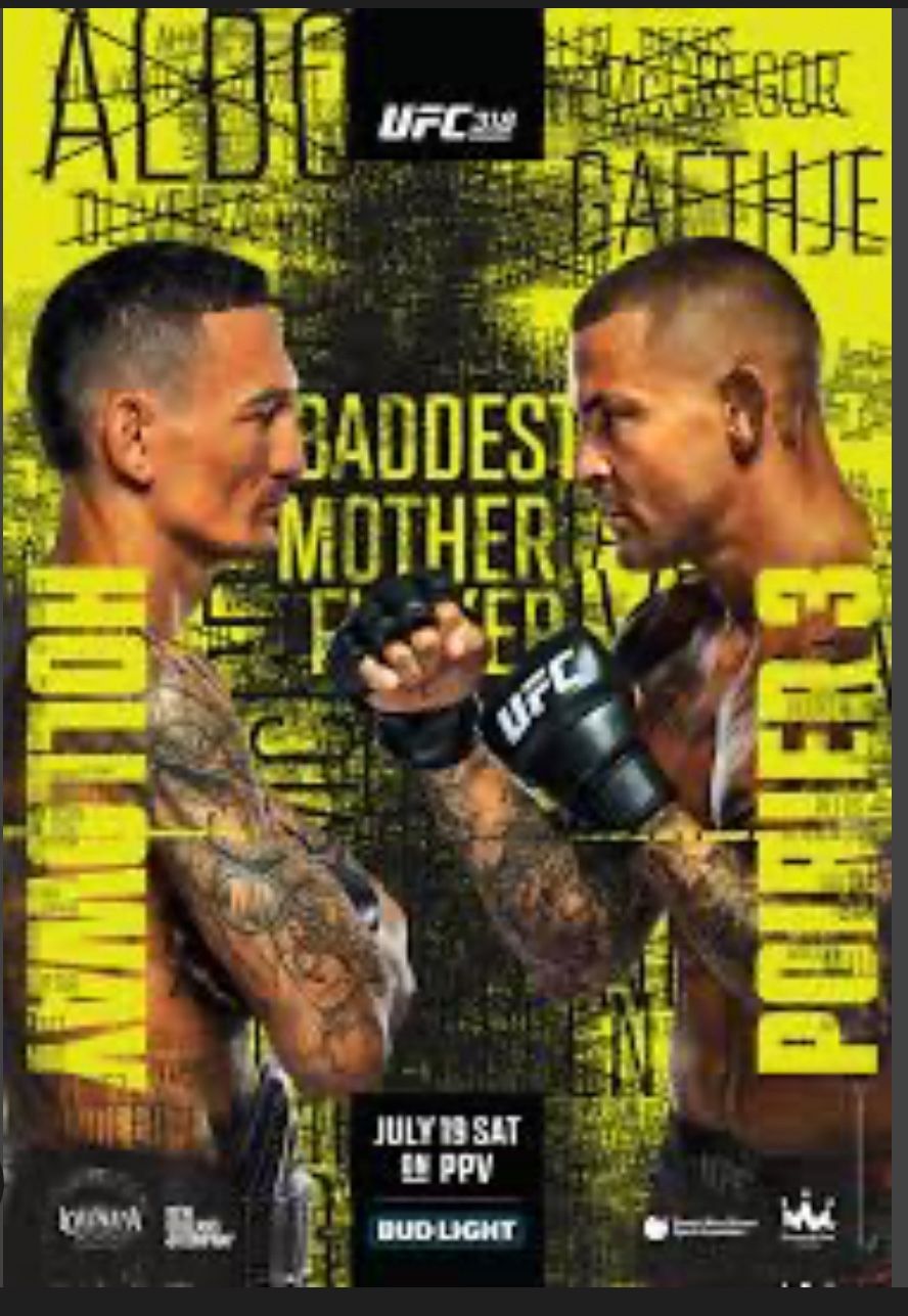 UFC 318 Holloway vs Poirier ringside