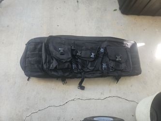 Black Tactical Double Rifle Bag