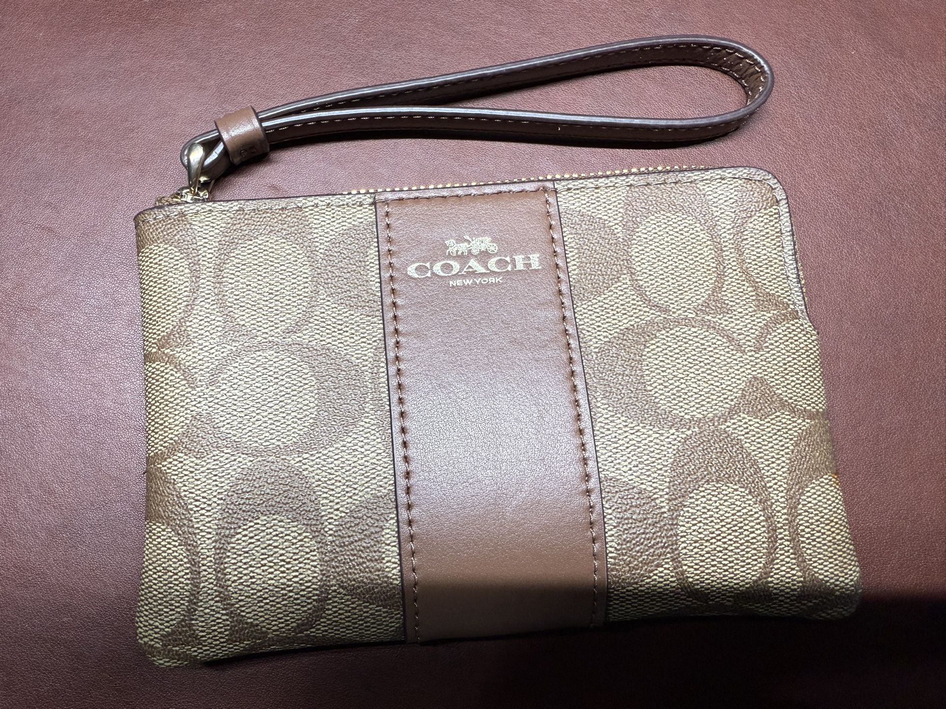 Authentic Coach Wristlet Handbag