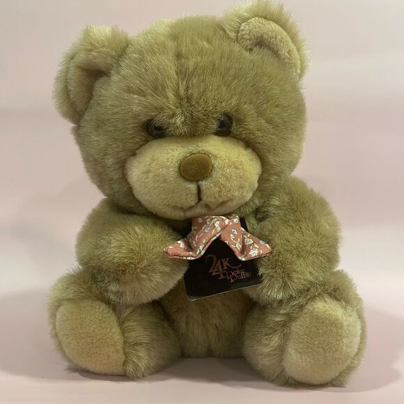   K Polar Puffs Teddy Bear JETHRO Stuffed Animal Plush Special Effects &quot; NWT