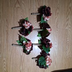 Handmade bridesmaids bouquets
