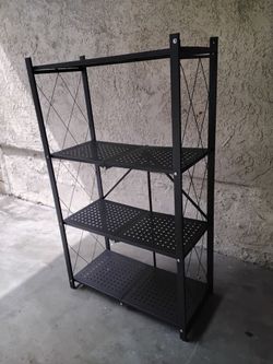 FOLDABLE METAL SHELF RACK $35