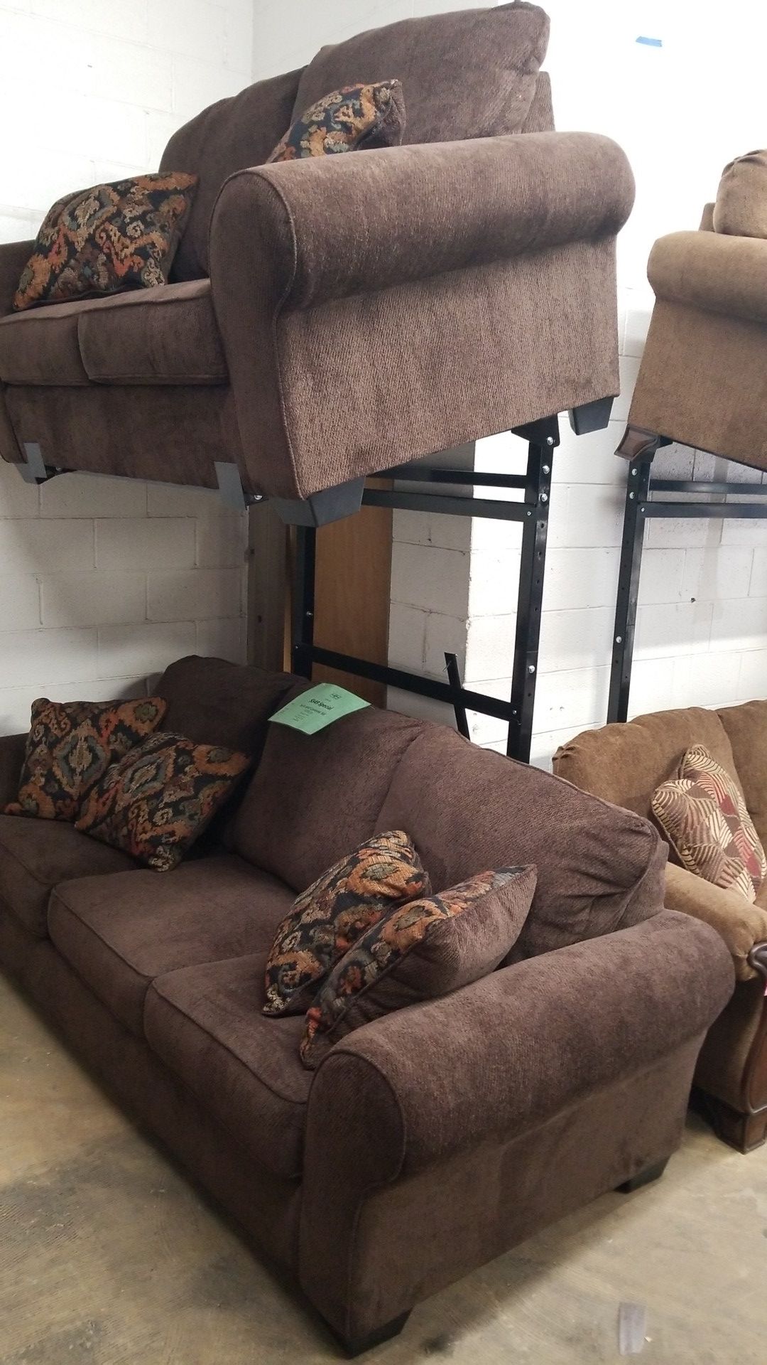ASHLEY "BELCAMPO" SOFA AND LOVE BLOWOUT $549 FLOOR MODEL BRAND NEW