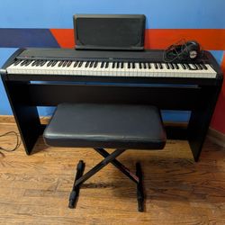 Korg B188 Key Weighted Keyboard Bundle Plus Extras Plus Headphones