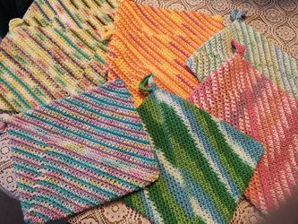  Large Cotton Double thick Hotpads/Potholders. Price Each