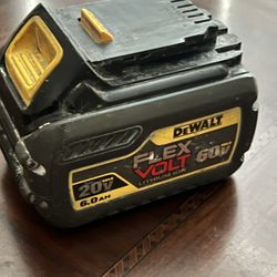 Dewalt 20V Flex Volt 60V Battery 6AH