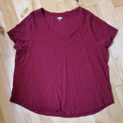 NEW Old Navy Womens Red Scoop Neck Top (XXL)