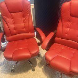 Red Executive Office Chair 