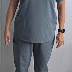 Mandala Scrubs (set) Color- Stormy Sky $30
