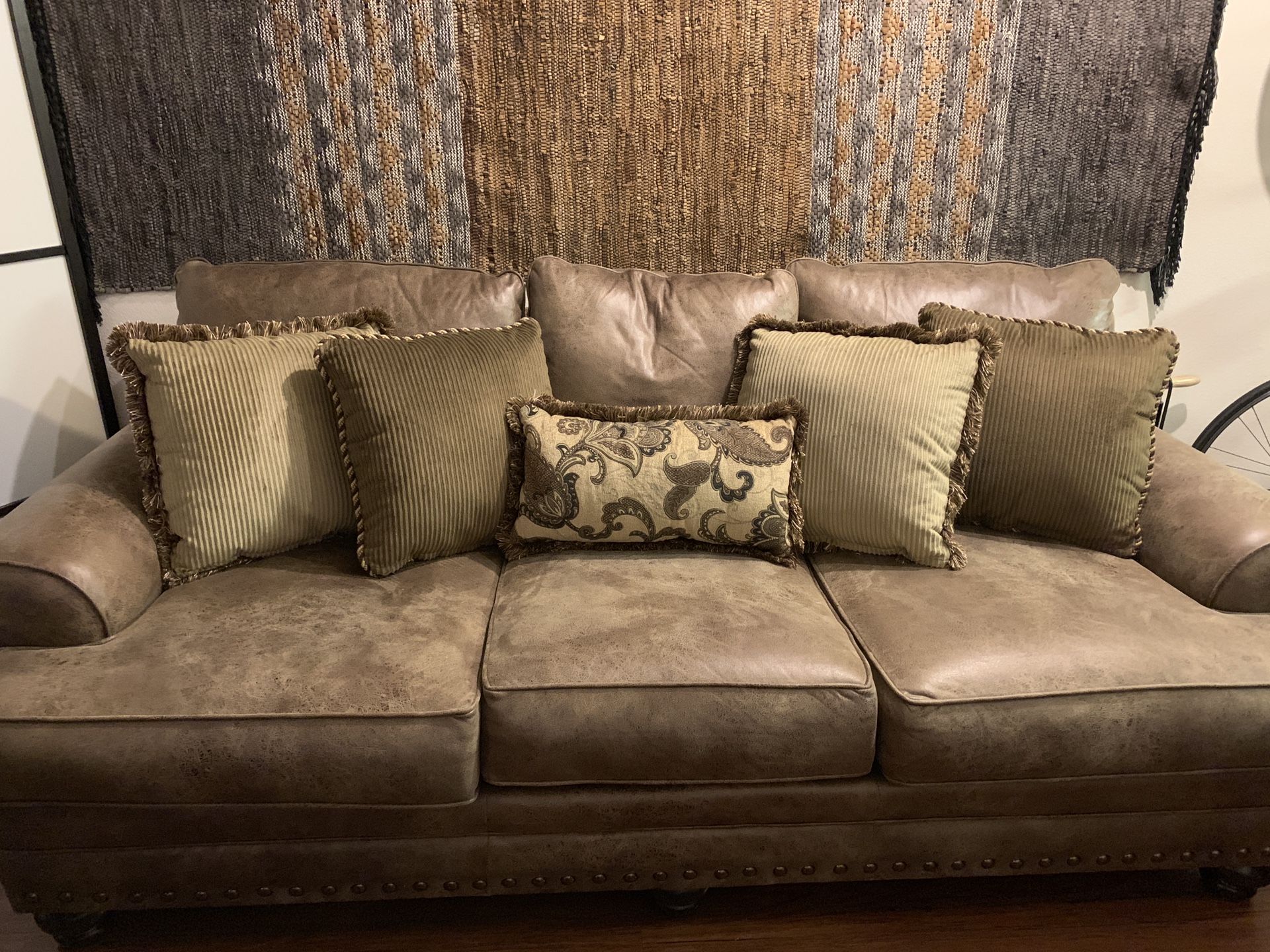 Brown/Tan Throw Pillows (NOT SOFA)