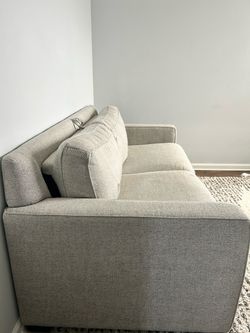West Elm Sofa Bed + Mattress Topper + Rug