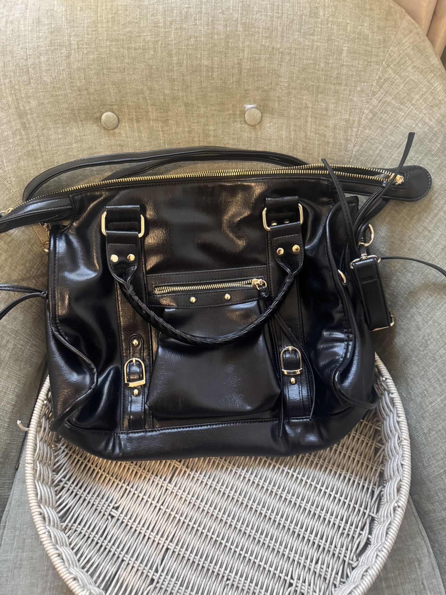 Black Large Tote Bag