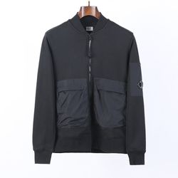 Cp Company Black Patchwork Baseball Jacket

