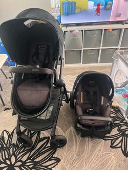 Stroller car seat pivot modular travel system