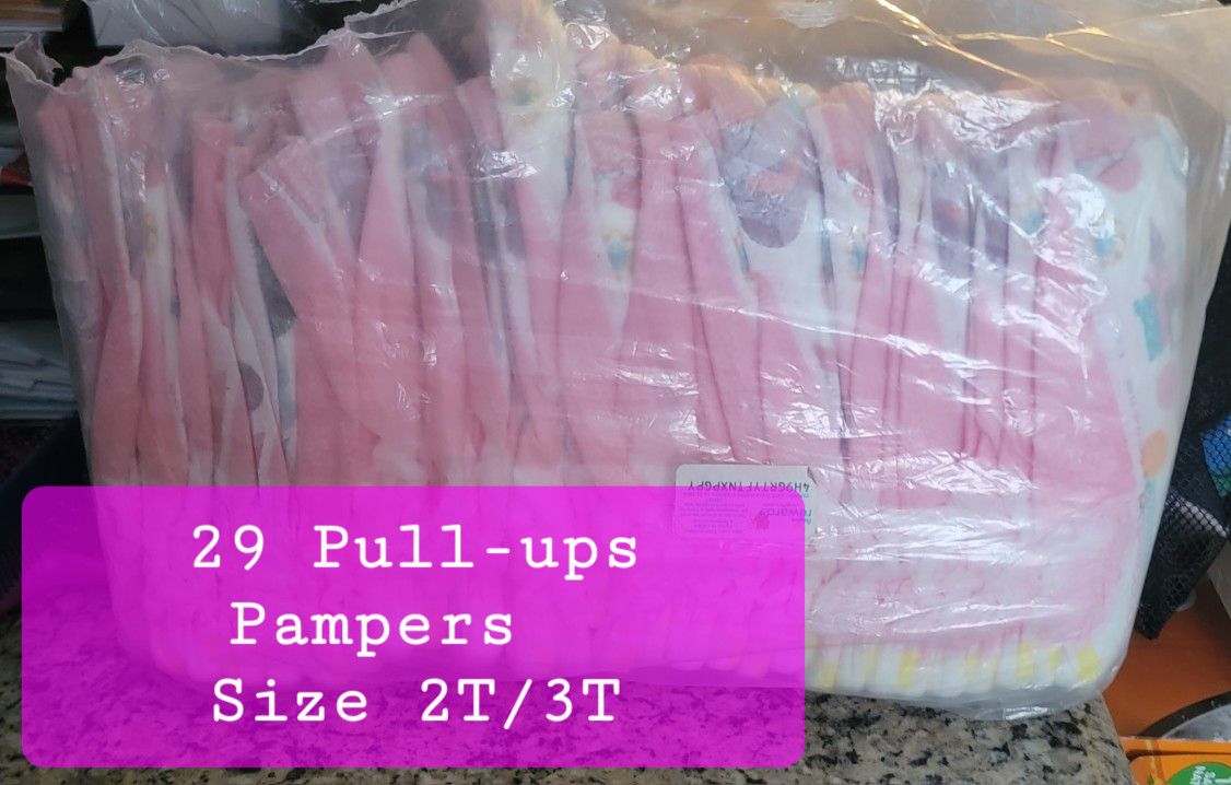 29 Pull-ups Pampers 2T / 3T