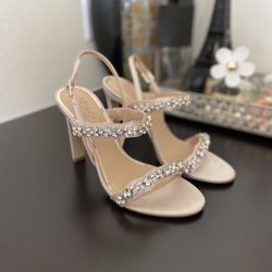 Mischka Champagne Heels 