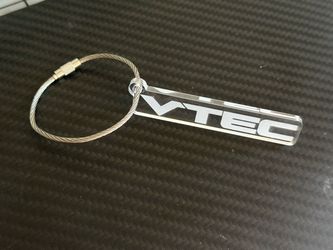 Honda VTEC FK8 FL5 EF EG EK JDM DC9 acrylic laser etch keychain JDM
