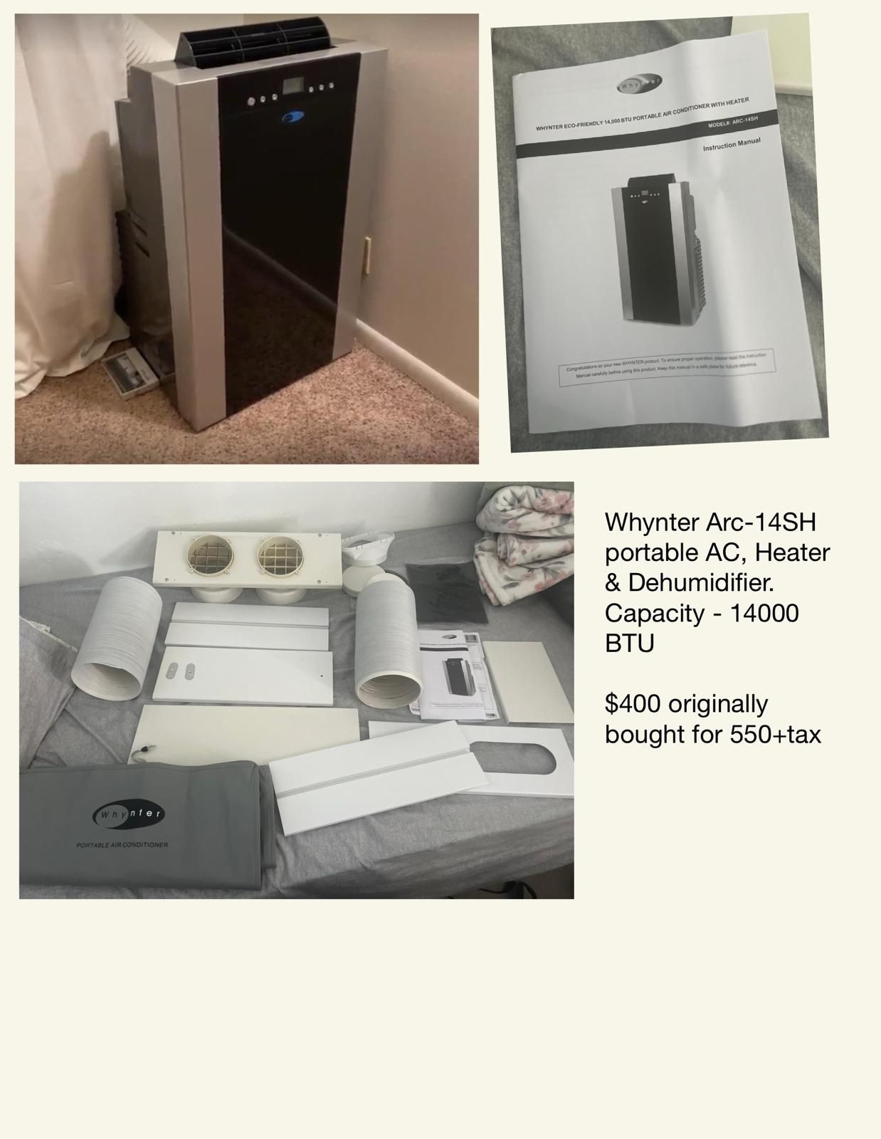 Whyntet AC, Heater And Dehumidifier