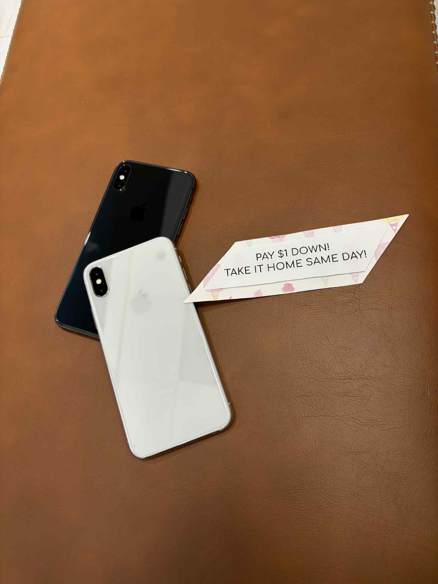 Apple iPhone X - Pay $5 DOWN AVAILABLE - NO CREDIT NEEDED