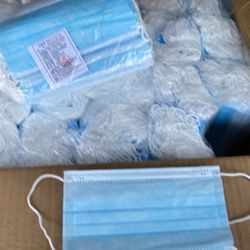 3 Ply Disposable Face Masks (blue)