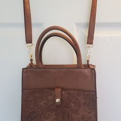 Brown Leather Cross Body