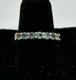 Blue stone ladies ring #30122